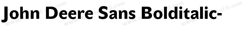 John Deere Sans Bolditalic字体转换